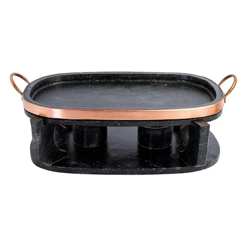 Churrasqueira Oval de Pedra Sabão Média 32 cm