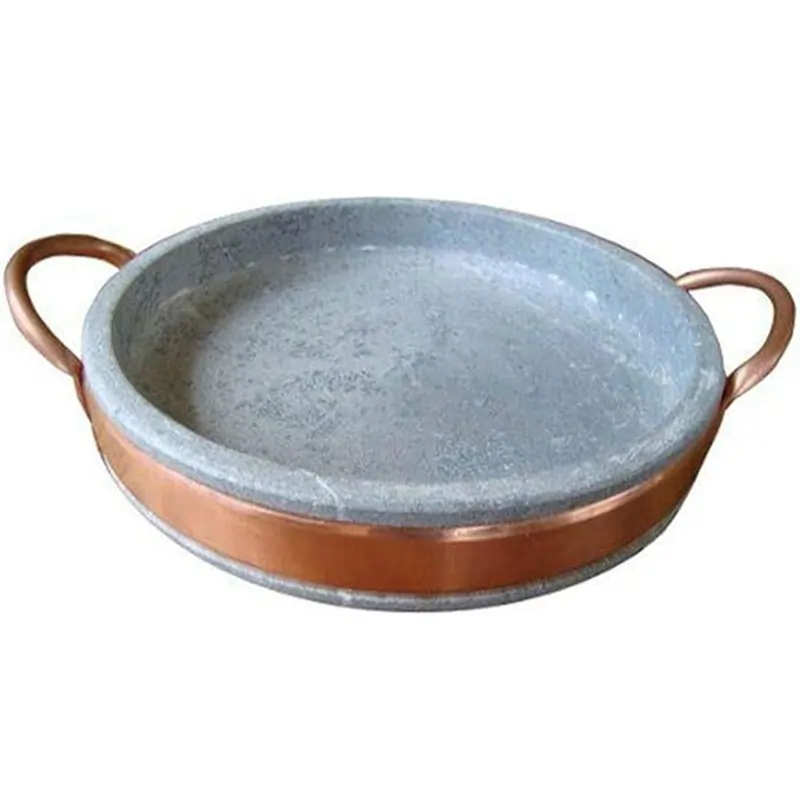 Frigideira-Em-Pedra-Sabão-Com-Alça-De-Cobre-20,0-Cm