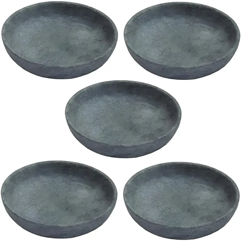 Kit-5-Pratos-Fundo-Para-Massa-em-Pedra-Sabão-Borda-Alta-18cm