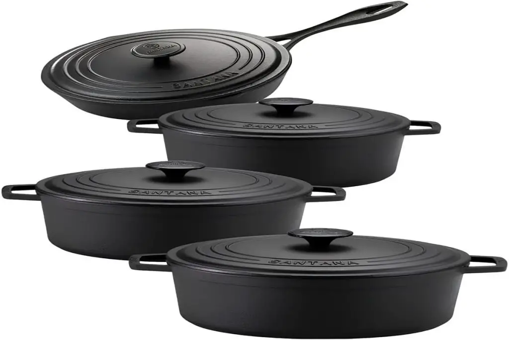 Jogo-de-panela-de-ferro-fundido-cacarola-Neo-16-18-22-tampa-de-ferro-alca-de-ferro-e-frigideira-20-Com-tampa-Santana