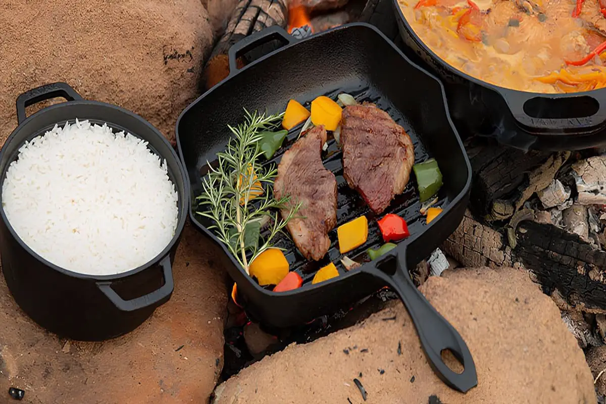 cozinhar na panela de ferro