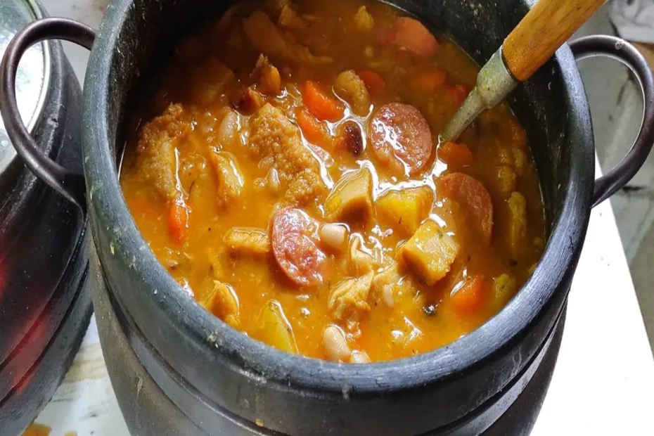 dobradina na panela de pedra