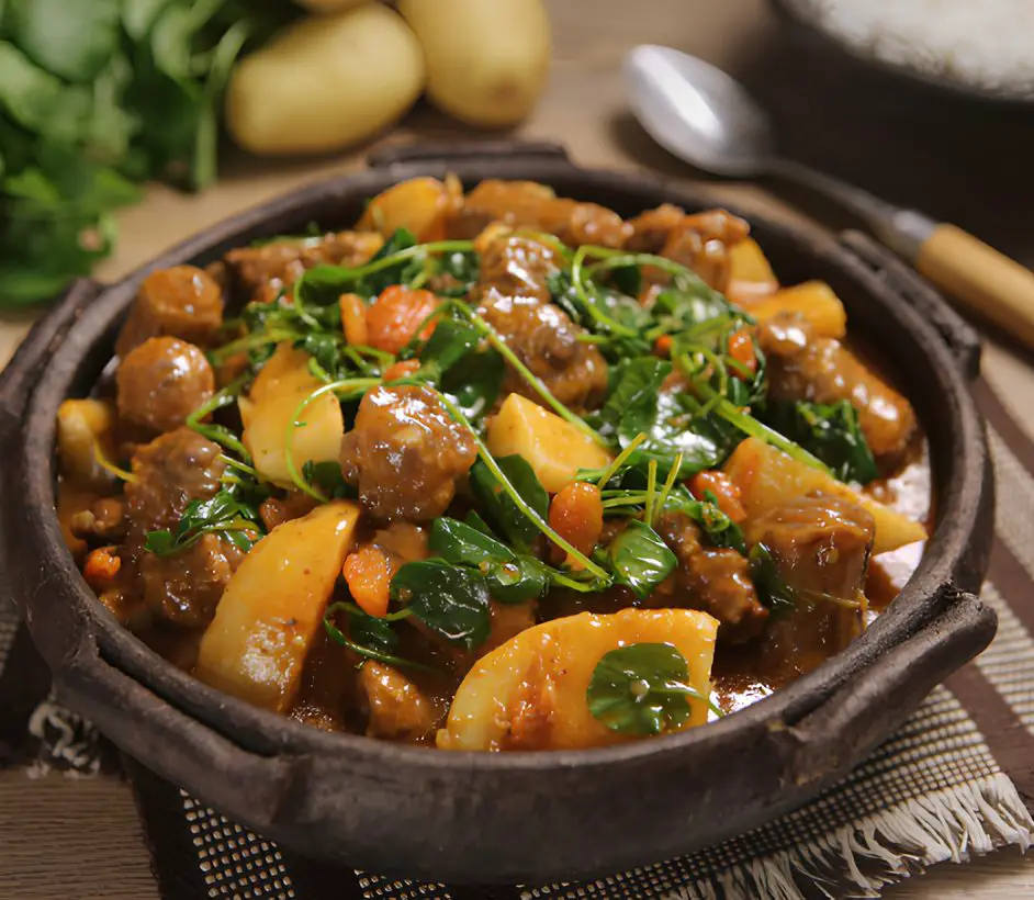 Rabada com Agrião na Panela de Pedra