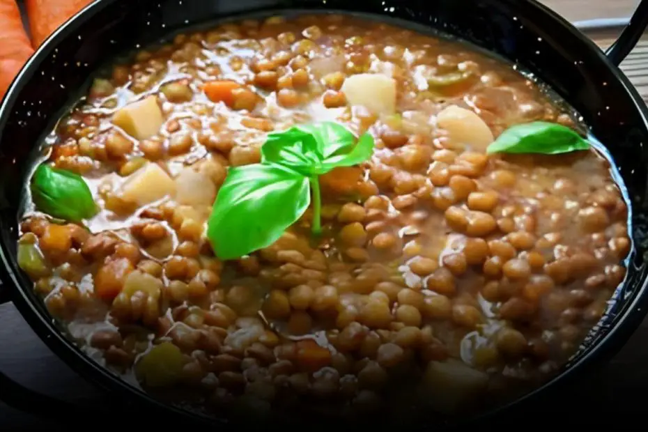 lentilha na panela de ferro para o dia a dia