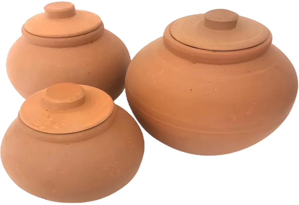 Pote de Barro com Tampa