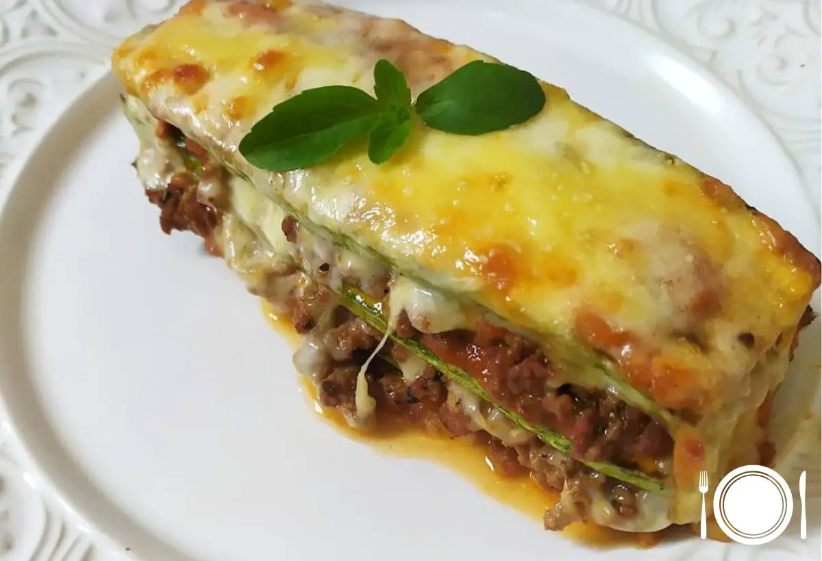 Lasanha de Abobrinha com Carne Moída na Panela de Pedra