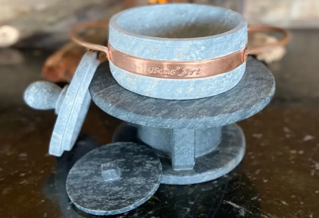 Panela Fondue de Pedra Sabão