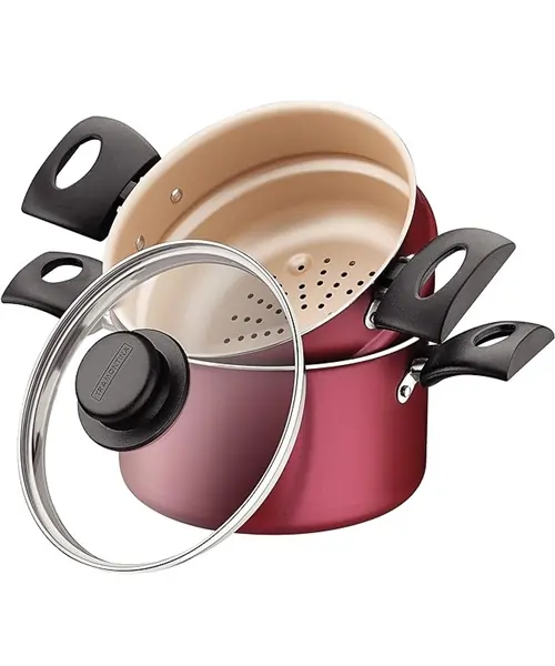 Cuscuzeiras-Tramontina-Turim-em-Aluminio-com-Revestimento-Interno-e-Externo-em-Antiaderente-Starflon-Max-Vermelho-16-cm