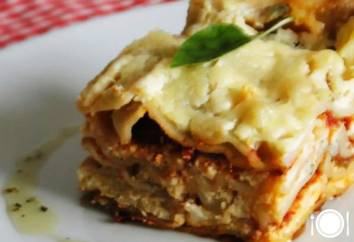 Lasanha de Tomate Seco com Ricota na Panela de Ferro