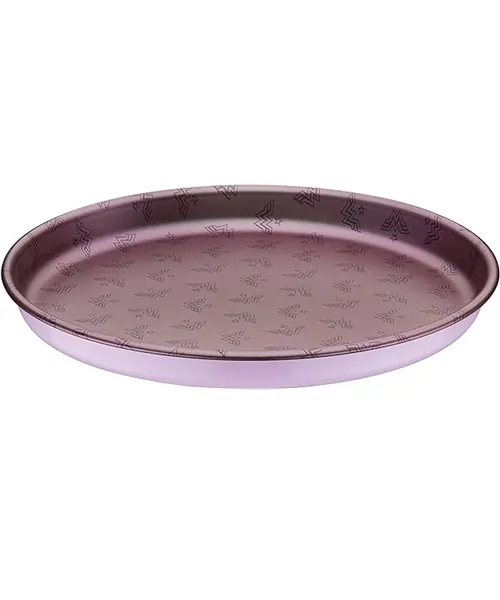 Assadeira-para-Pizza-Tramontina-Mulher-Maravilha-1984-em-Aluminio-com-Revestimento-Interno-Antiaderente-e-Externo-Poliester-Roxo-Suave-30-cm-18-L