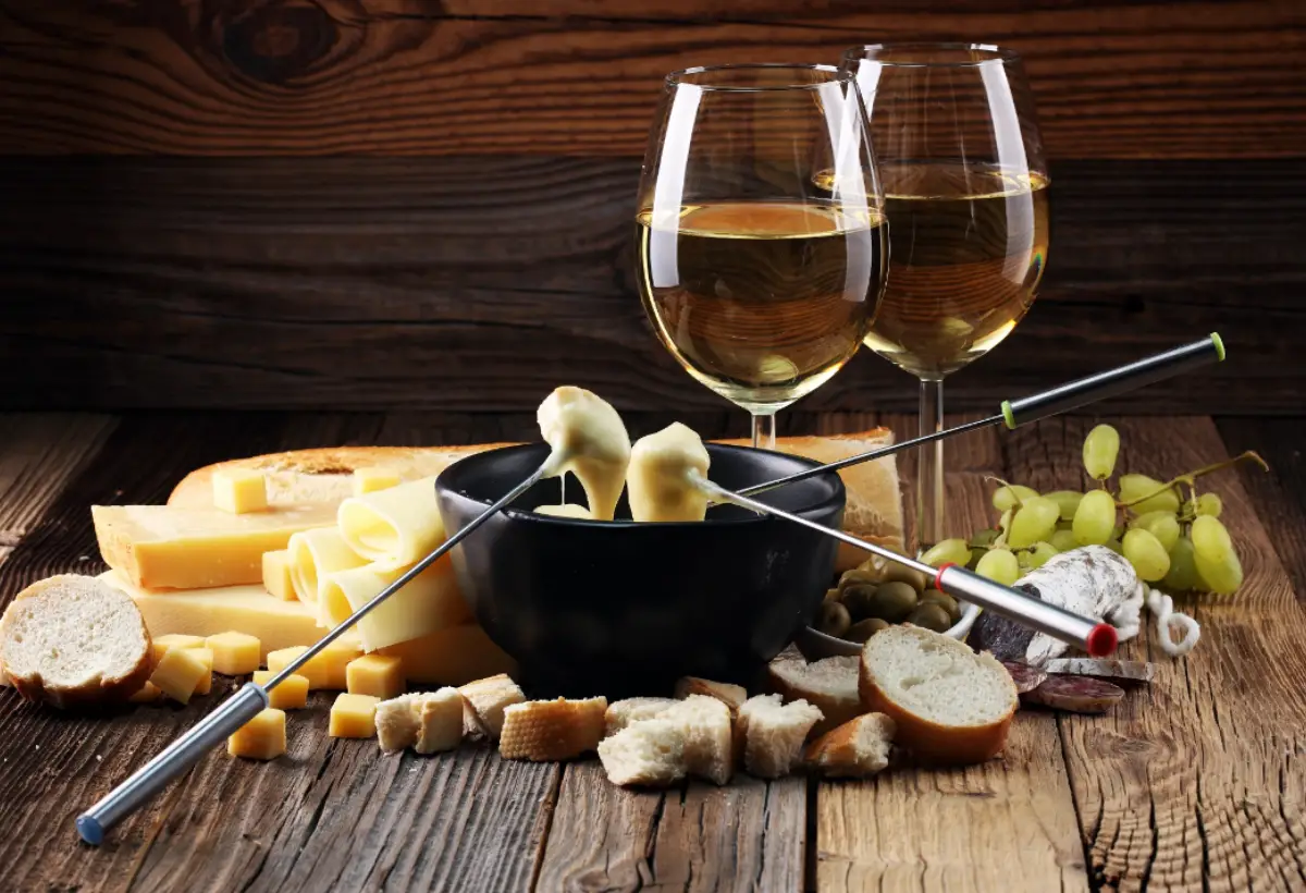 Fondue com Vinho
