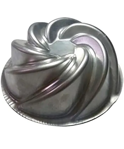 Forma Bolo Vulcão Novela 21x9cm Em Alumínio