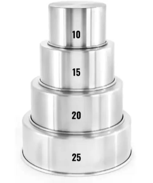 Kit Forma Assadeira Redonda Alta Bolo 10-15-20-25