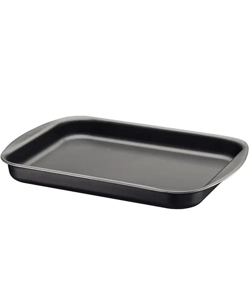 Tramontina 20053022 Assadeira Rasa de Alumínio com Revestimento Interno Antiaderente, Grafite, 22 cm