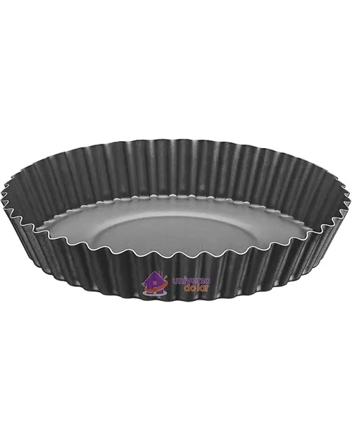 Tramontina 20056024 Forma para Torta e Bolo de Alumínio com Revestimento Interno Antiaderente, Grafite, 24 cm