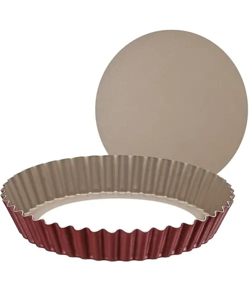 Tramontina 20064724 Forma com Fundo Removível de Alumínio com Revestimento Interno Antiaderente, Vermelho, 24 cm