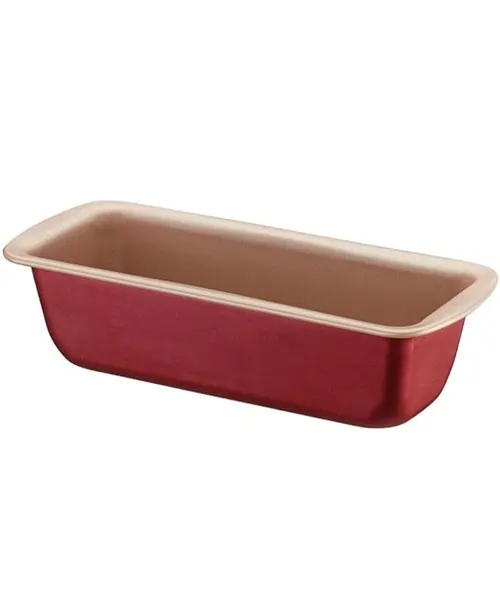 Tramontina 20069722 Forma para Pão e Bolo de Alumínio com Revestimento Interno Antiaderente, Vermelho, 22 cm