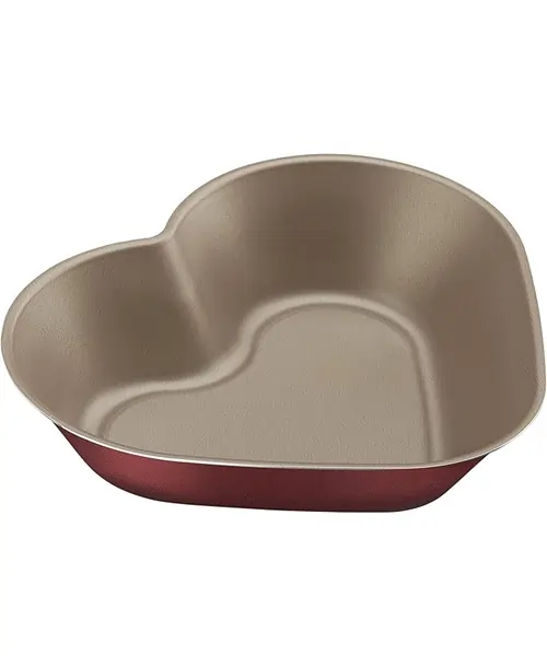 Tramontina 20075724 Forma para Bolo de Alumínio com Revestimento Interno Antiaderente, Vermelho, 24 cm