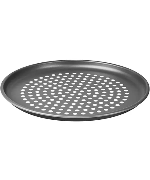 Tramontina 20076030 Assadeira para Pizza com Furos de Alumínio com Revestimento Interno Antiaderente, Grafite, 30 cm