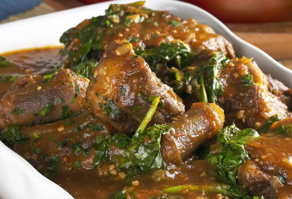 Rabada com Agrião na Panela de Pedra