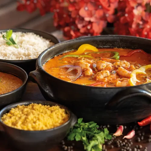 Arroz com Frutos do Mar na Panela de Barro