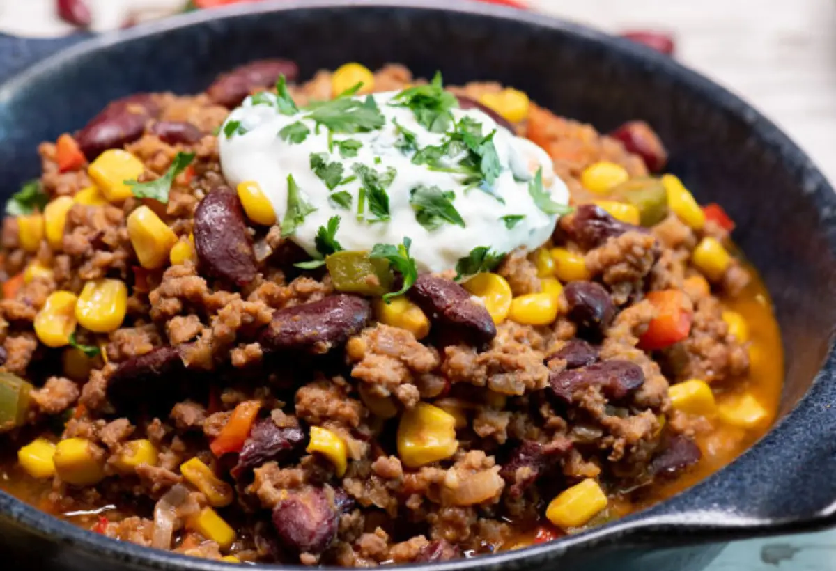 Chili com Carne na Panela de Ferro