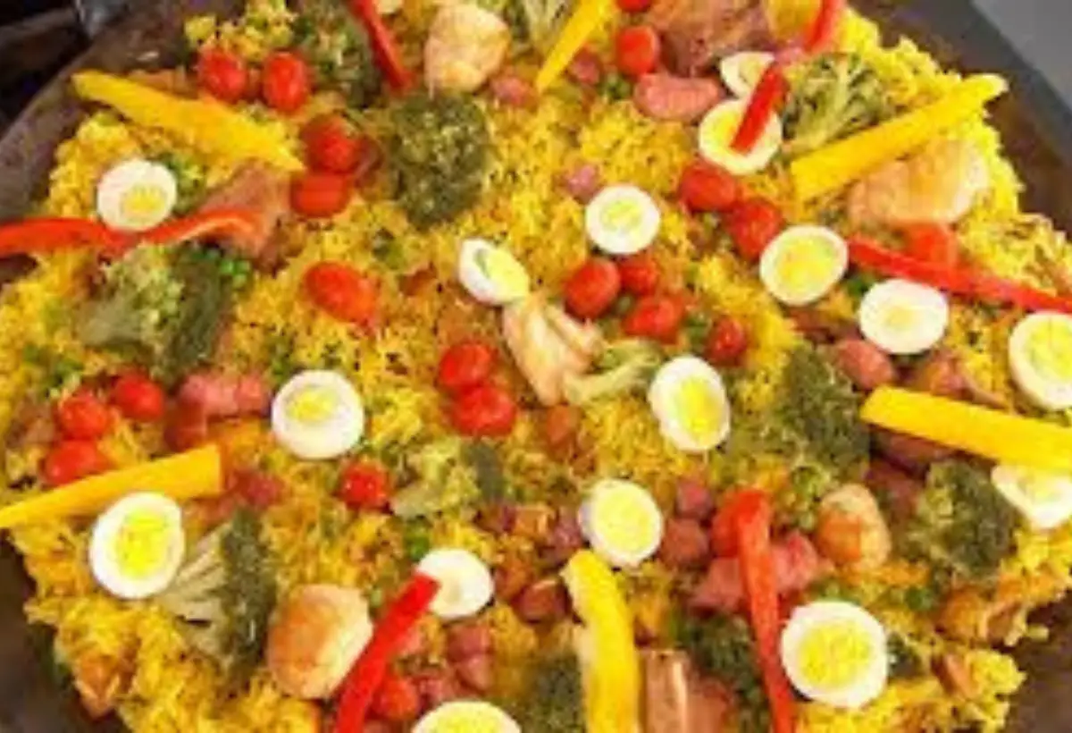 Paella Caipira na Panela de Pedra