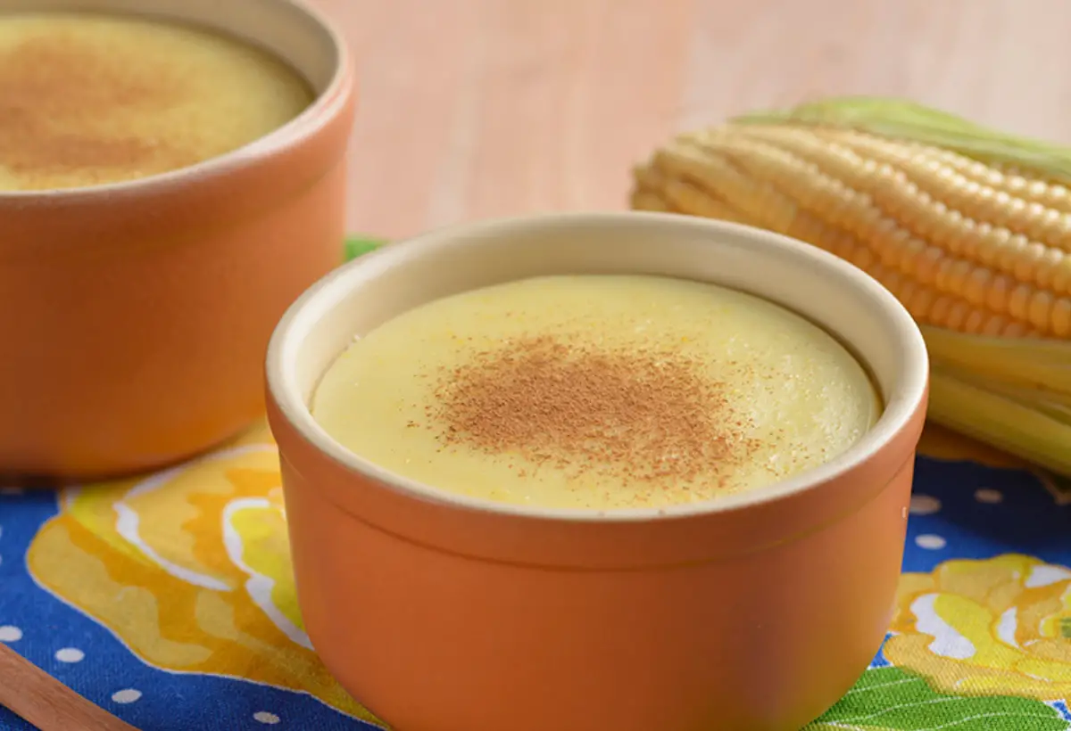 Curau de Milho na Panela de Cobre