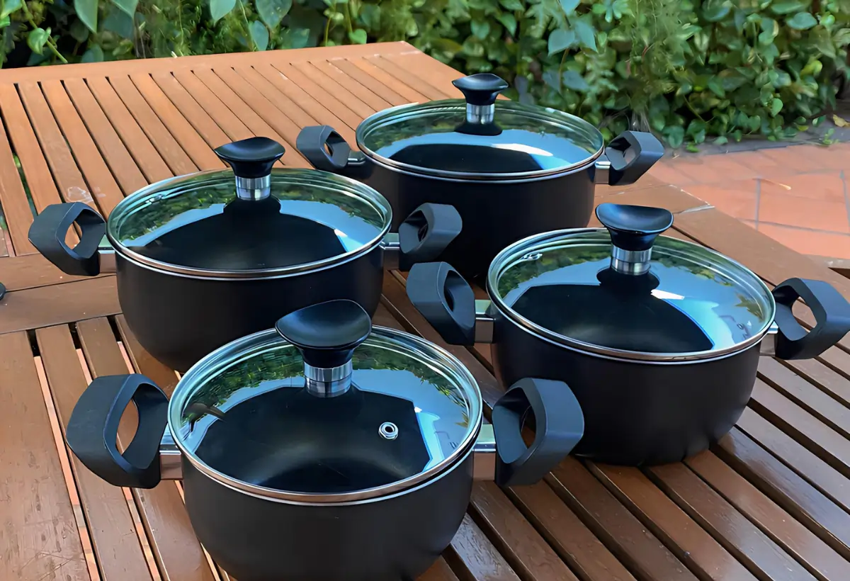 Jogo de panela caçarola anti -aderente