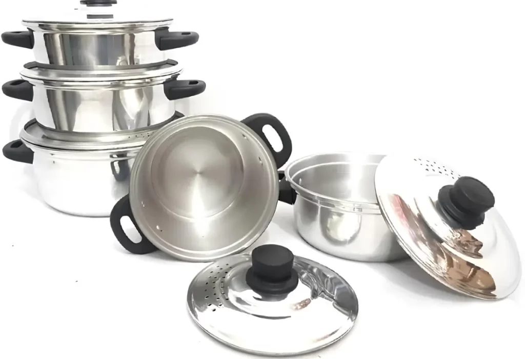 jogo de panela caçarola de alumínio.