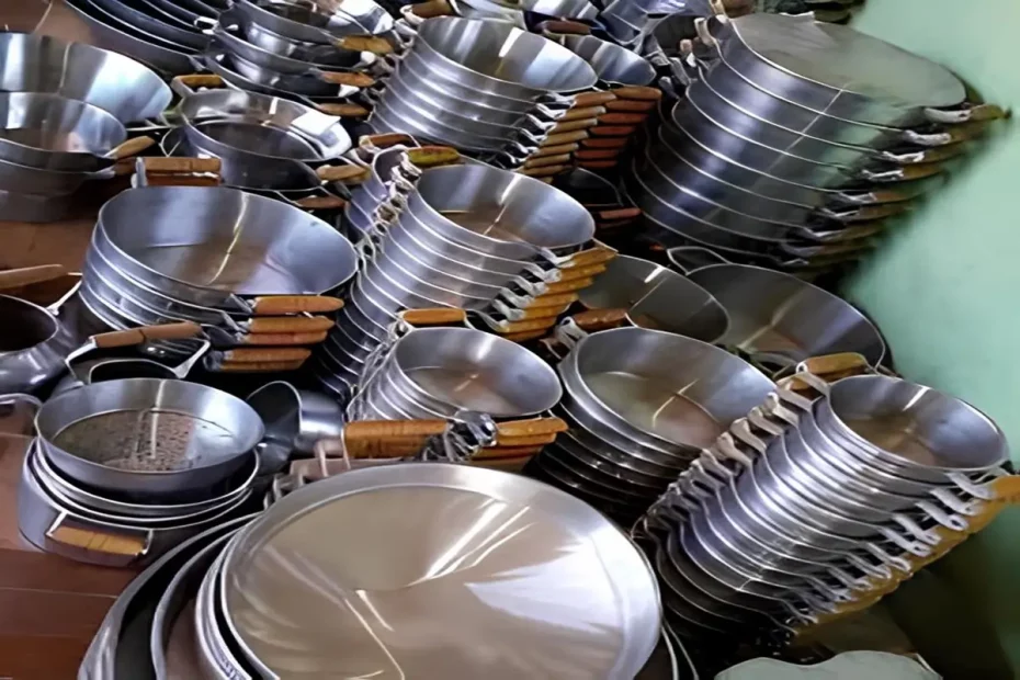 panelas de aluminio batido