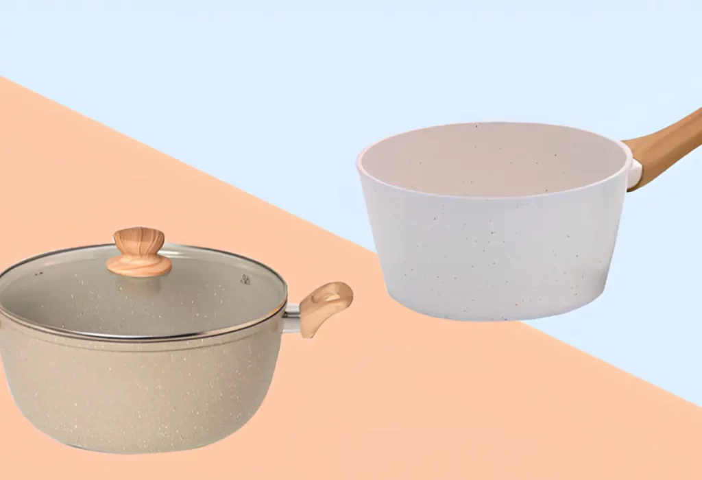 Duas Panelas de Alumínio com Revestimento Cerâmico