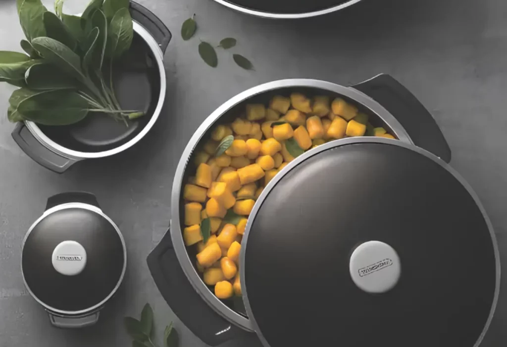 Uma panela em um fogão.