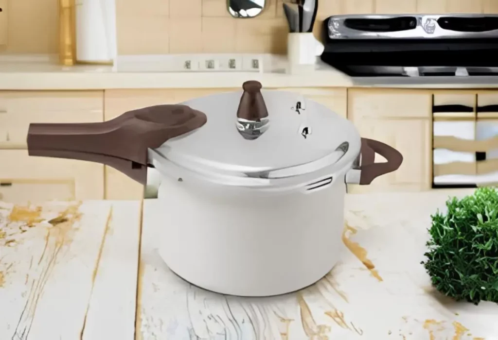 Uma panela de pressão.