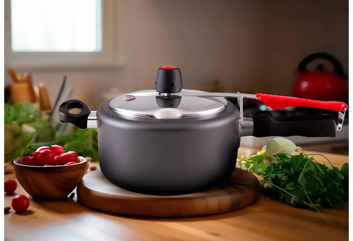 Uma panela de pressão clock.