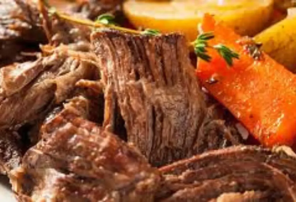 carne assada feita na panela de pressão.