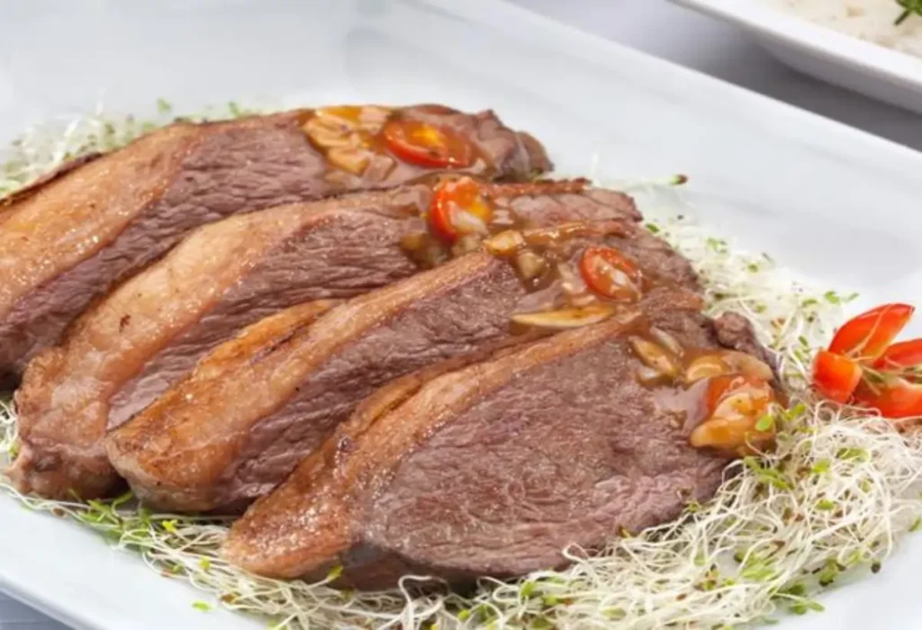 Picanha feita na panela de pressão.