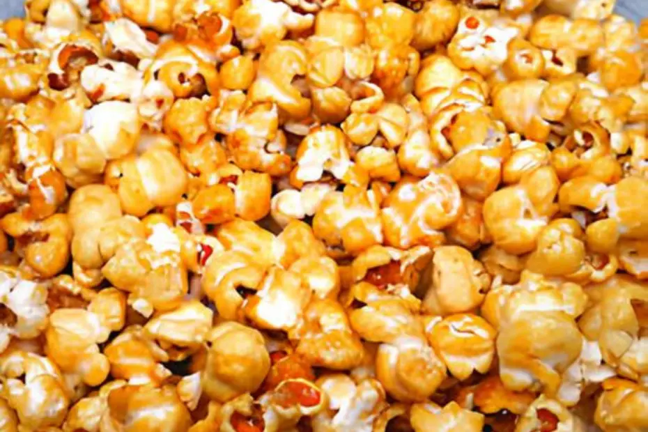 Pipoca doce feita na panela de pressão.