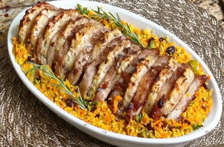 Lombo Suíno na Panela de Pressão com Farofa de Milho 3