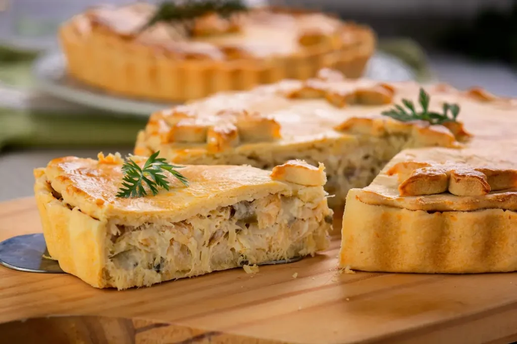 Torta Cremosa de Bacalhau com Requeijão