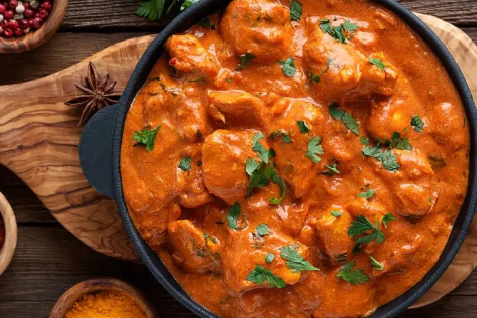 Filé de frango em uma mesa pronto para ser servido.