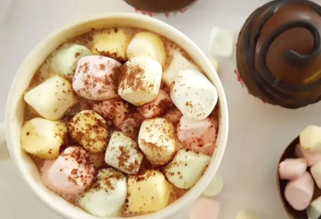 uma tigela com Marshmallow.