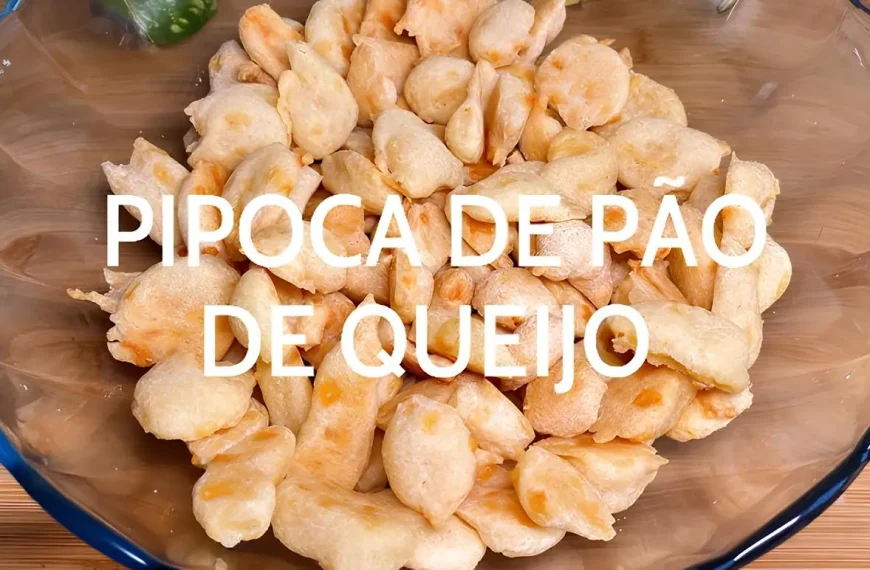 Como fazer pipoca de queijo (mini pão de queijo) receita prática, crocante e irresistível