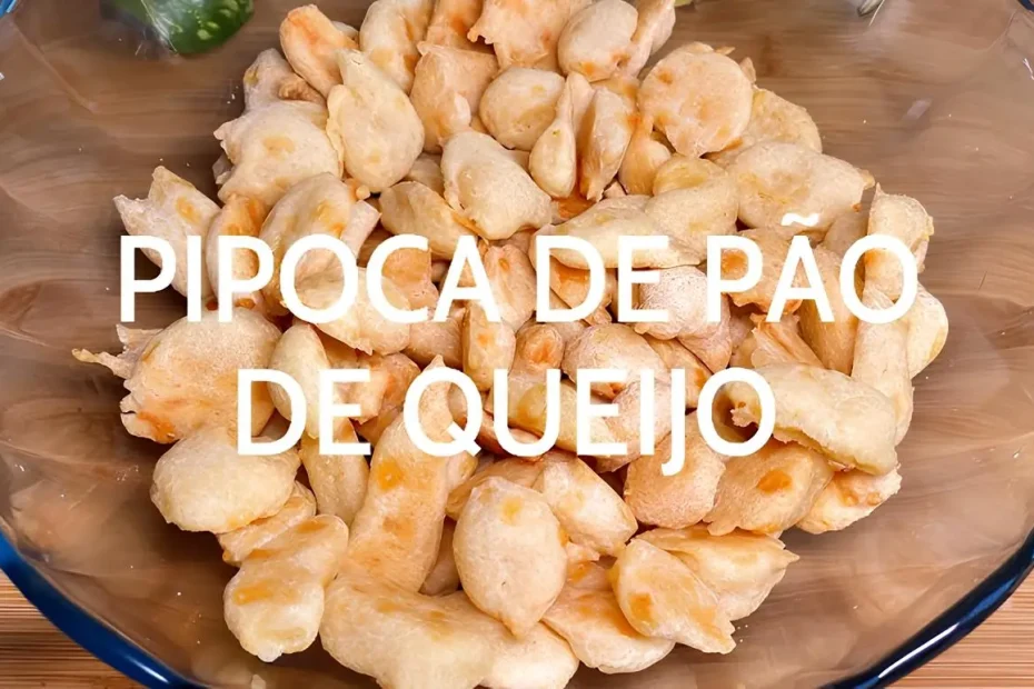 Como fazer pipoca de queijo (mini pão de queijo) receita prática, crocante e irresistível