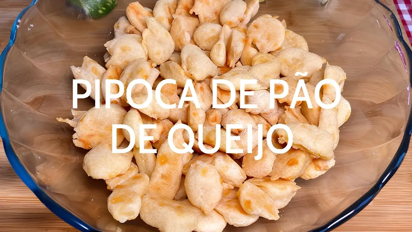 Como fazer pipoca de queijo (mini pão de queijo) receita prática, crocante e irresistível